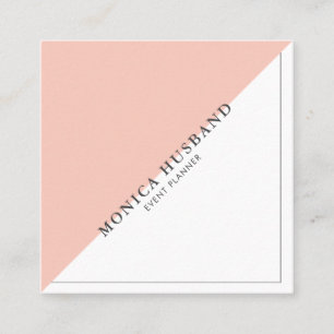 Minimalistische moderne quadratische visitenkarte