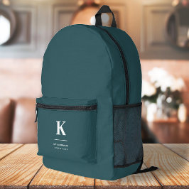 Minimalistische moderne Rauchgrüne Große Ursprünge Bedruckter Rucksack