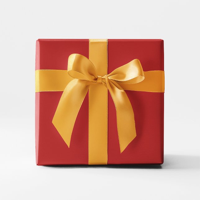 Minimalistische, moderne Rot-Ziegelfarbe Geschenkpapier (Minimalist Modern Red Brick Solid Color Wrapping Paper)