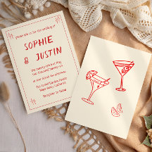 Minimalistische moderne rote Typografie-Hochzeit