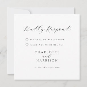 Minimalistische moderne RSVP