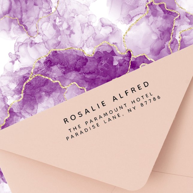 Minimalistische moderne Rücksendeadresse Permastempel (Von Creator hochgeladen)