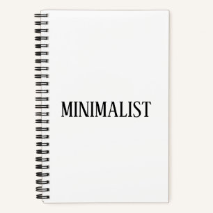 Minimalistische moderne schlichte Elegante Typogra Notizbuch