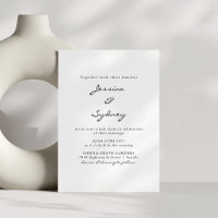 Minimalistische moderne Schwarz-Weiß-Skriptereihe