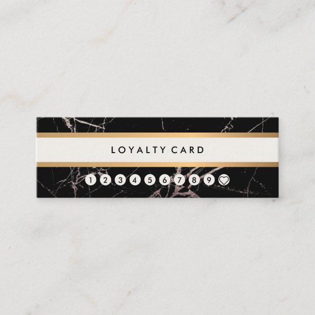 Minimalistische moderne schwarze mini visitenkarte (Vorderseite)