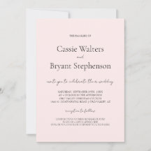 Minimalistische moderne Script Chic Blush Pink Hoc