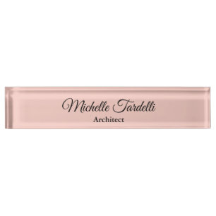 Minimalistische moderne Script-Kalligrafie Namensplakette