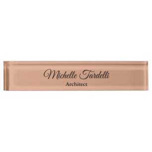 Minimalistische moderne Script-Kalligrafie Namensplakette