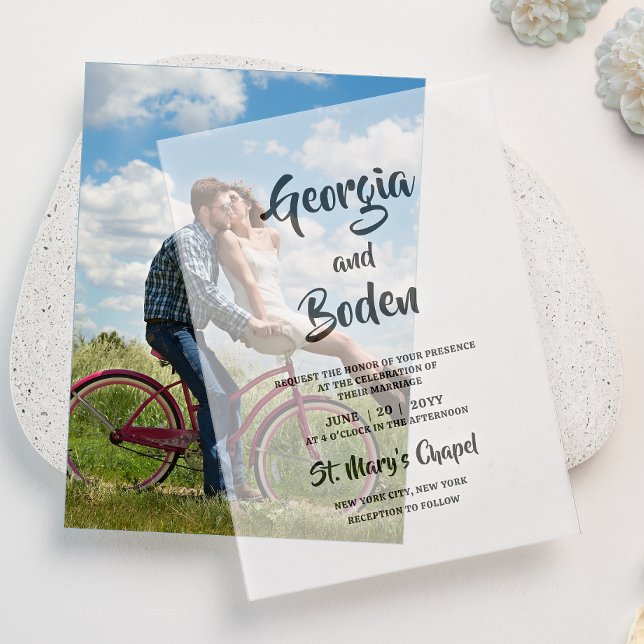 Minimalistische, moderne Skripthochzeit (Von Creator hochgeladen)