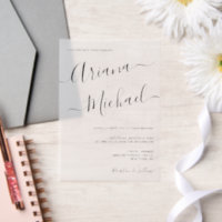 Minimalistische moderne Skriptnamen Hochzeitsüberl