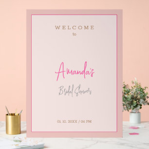 Minimalistische moderne süße Brautparty Acrylschild
