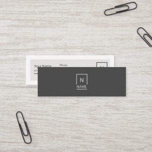 Minimalistische moderne Trendy Mini Visitenkarte