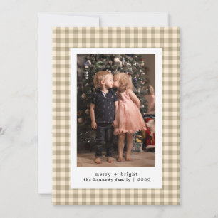 Minimalistische moderne Typografie Frohe Weihnacht Feiertagskarte