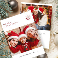 Minimalistische moderne Typografie frohe Weihnacht