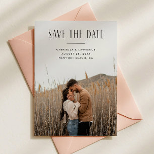 Minimalistische moderne Typografie Save-the-Date-K Save The Date