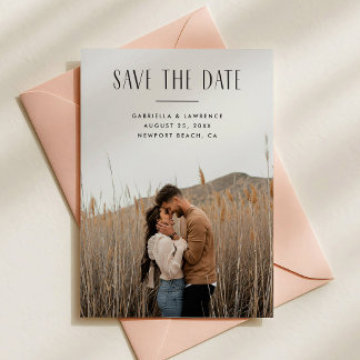 Minimalistische moderne Typografie Save-the-Date-K Save The Date