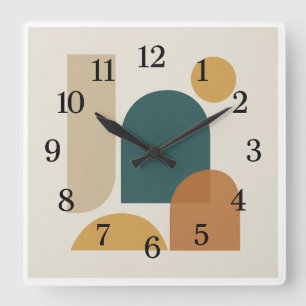 Minimalistische moderne Uhr Mitte des Jahrhunderts