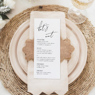 Minimalistische moderne und whimsical Schrift Werbekarte