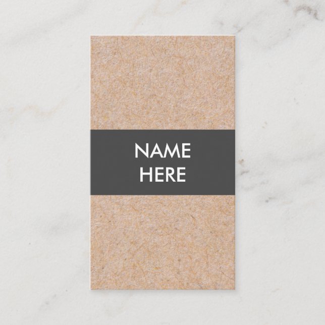 Minimalistische moderne vertikale Geschäfts-Karte Visitenkarte (Vorderseite)