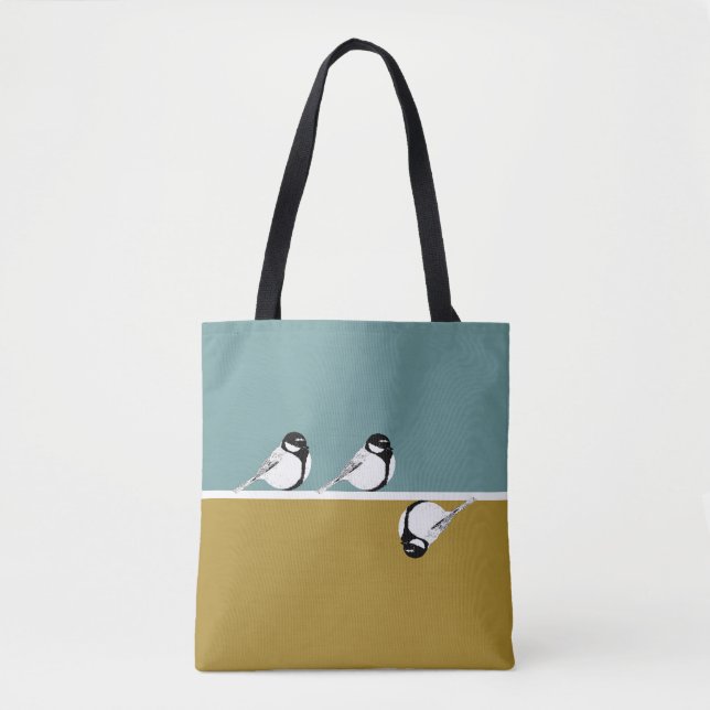 Minimalistische moderne Vogelschutztasche (Vorderseite)