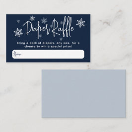 Minimalistische, moderne Winter Baby Boy Dusche Begleitkarte