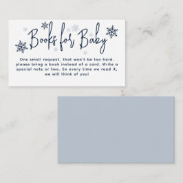 Minimalistische, moderne Winter Baby Boy Dusche Begleitkarte