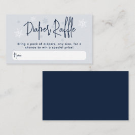 Minimalistische, moderne Winter Baby Boy Dusche Begleitkarte