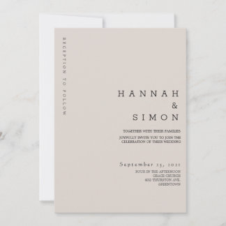 Minimalistische, moderne Winterhochzeit