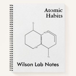 Minimalistische Molekülbindung | Ausgefeilte Wisse Notizbuch