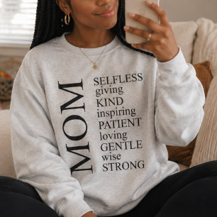 Minimalistische Mom-Definition Cozy Inspirierend Sweatshirt