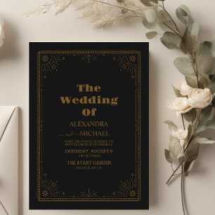 Minimalistische Mondhochzeit Einladung