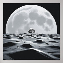 Minimalistische Mondlandschaft