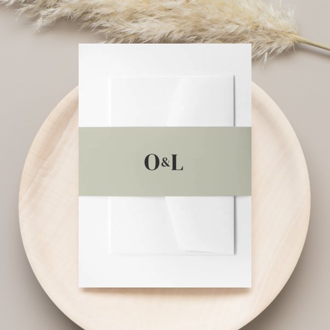 Minimalistische Monografie Einladungsbanderole (Von Creator hochgeladen)