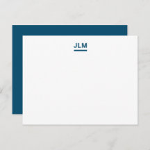 Minimalistische Monogram Bold Navy Blue Typografy 