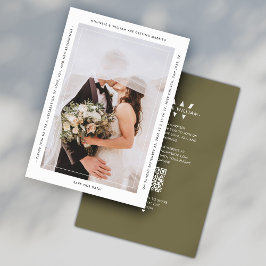 Minimalistische Monogram Wedding Dark Taupe Modern Save The Date