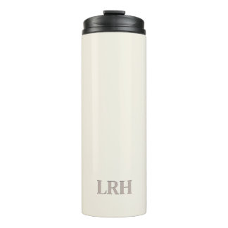 Minimalistische Monogramm Bridesmaid Wasserflasche Thermosbecher