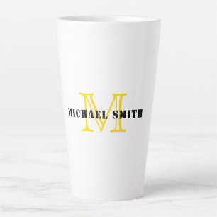Minimalistische Monogramm Milchtasse