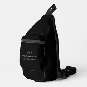 Minimalistische Monogramm oder Hinzufügen von Logo Crossbody Bag