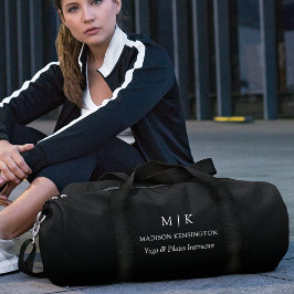 Minimalistische Monogramm oder Hinzufügen von Logo Duffle Bag