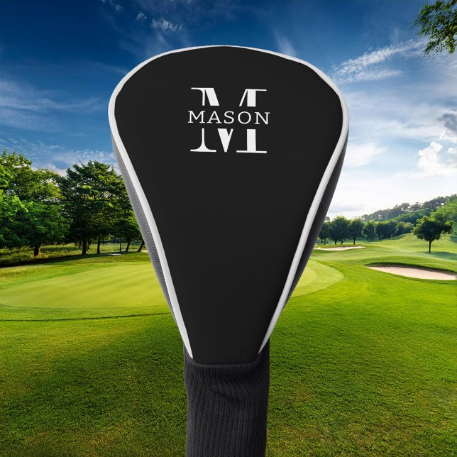 Minimalistische Monogramm Personalisiert Golf Headcover (Von Creator hochgeladen)