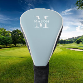Minimalistische Monogramm Personalisiert Golf Headcover