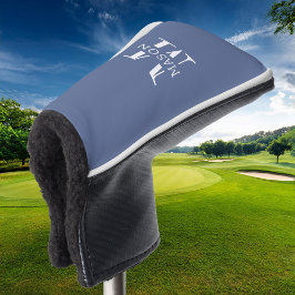 Minimalistische Monogramm Personalisiert Golf Headcover