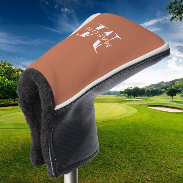 Minimalistische Monogramm Personalisiert Golf Headcover (Von Creator hochgeladen)
