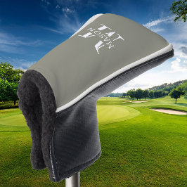 Minimalistische Monogramm Personalisiert Golf Headcover