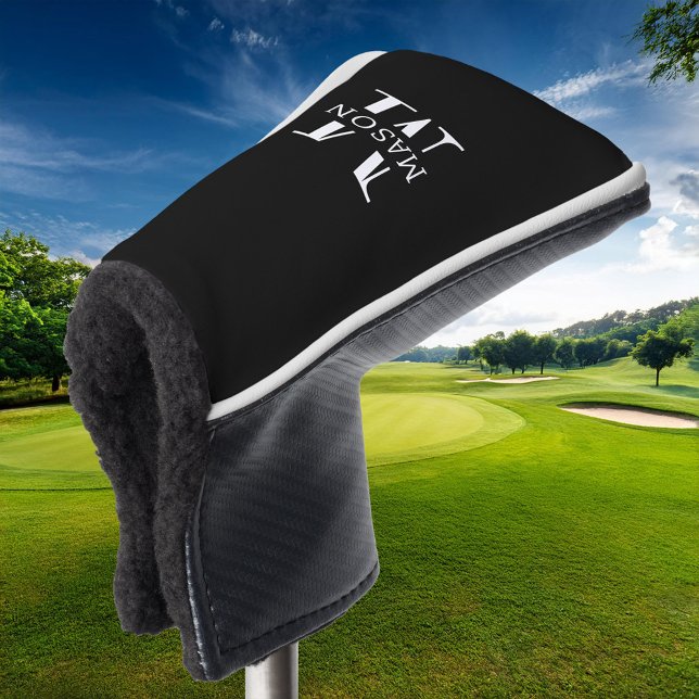 Minimalistische Monogramm Personalisiert Golf Headcover (Von Creator hochgeladen)