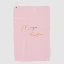 Minimalistische Monogramm-Schrift rosa