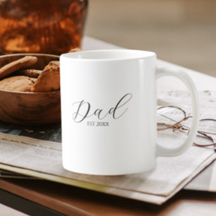 Minimalistische Monogramm Script-Schriftart VA Kaffeetasse