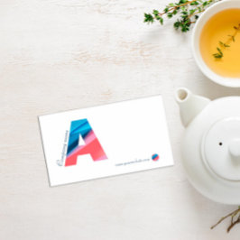 Minimalistische Monogramm-Typografie-Visitenkarte Visitenkarte