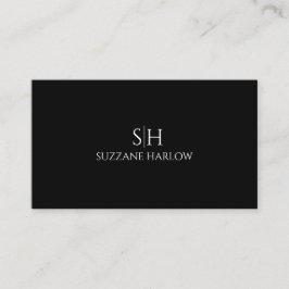 Minimalistische Monogramm Visitenkarte
