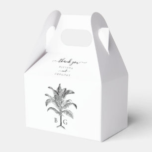 Minimalistische Monographie-Palm-Tree Geschenkschachtel